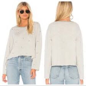 Sundry Heather Gray Long Sleeve Top